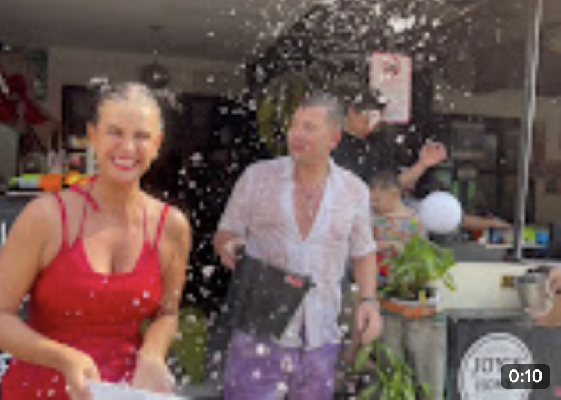 Songkran water splash